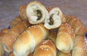 Рецепт: Кифлички со печурки (посно)