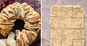 Како да направите ароматичен леб со путер и лук во куглоф? (видео)