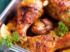 Вкусни пилешки копани со лимон и мајчина душица
