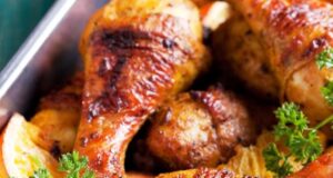 Вкусни пилешки копани со лимон и мајчина душица