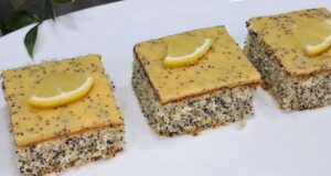 Торта со афион и фил од лимон – освежителна торта за сите љубители на афион и вкус на лимон