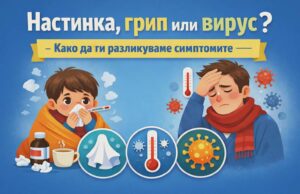 Настинка, грип или вирус?Како да ги разликуваме симптомите кај деца и возрасни