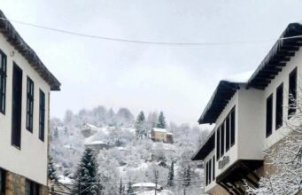 Снежна идила во с. Лазарополе (ФОТО)