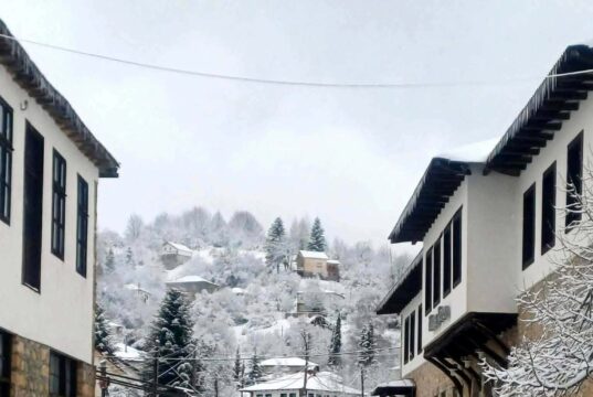 Снежна идила во с. Лазарополе (ФОТО)