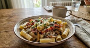 Кремаста паста приготвена за 20 минути: Комбинација на која никој не може да одолее