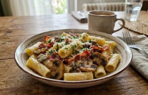 Кремаста паста приготвена за 20 минути: Комбинација на која никој не може да одолее